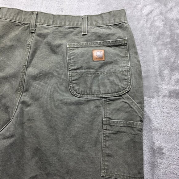 Carhartt B11 MOS Pants Mens 44x30 Green Workwear Original Fit Utility Cotton - Picture 4 of 10